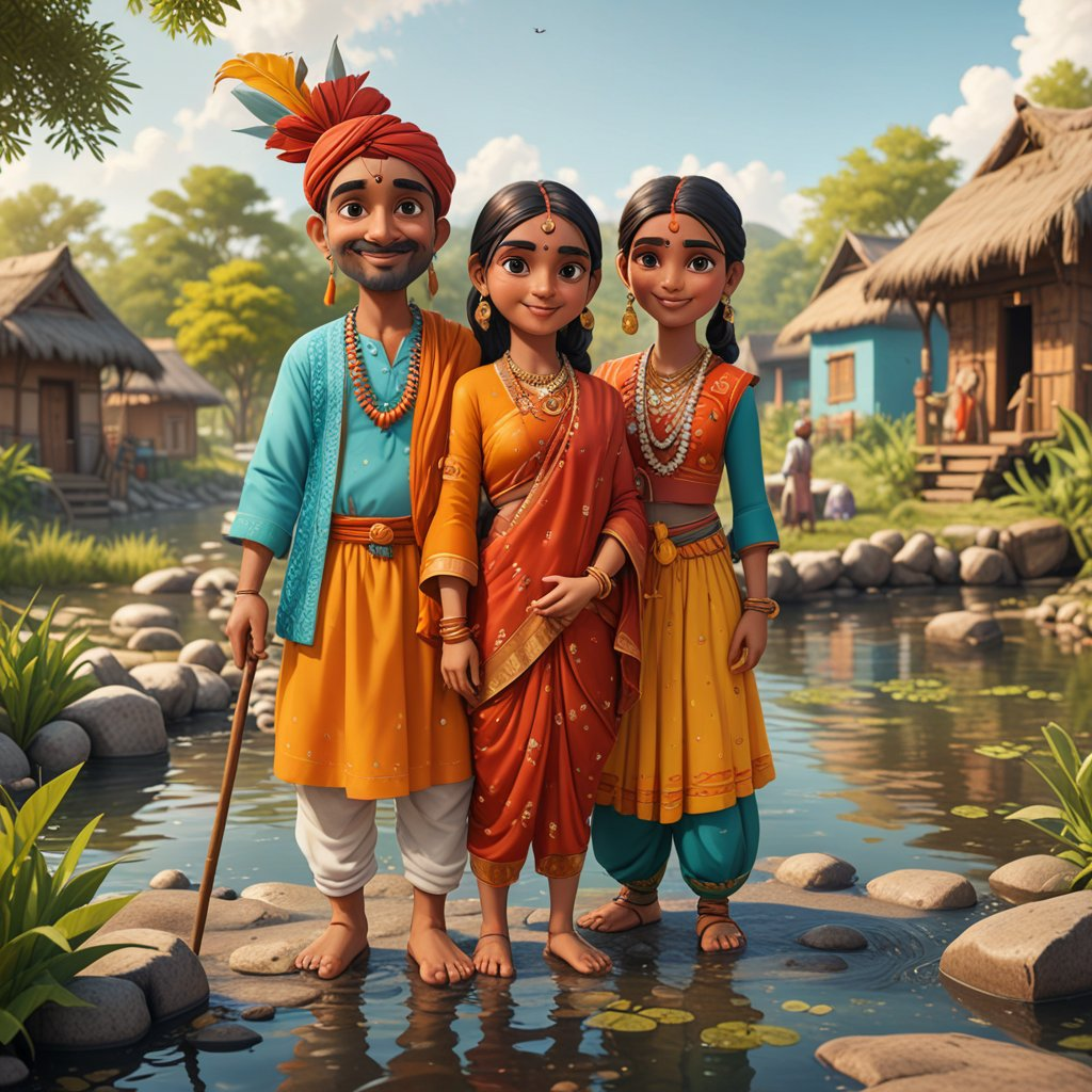 3D cartoon character art